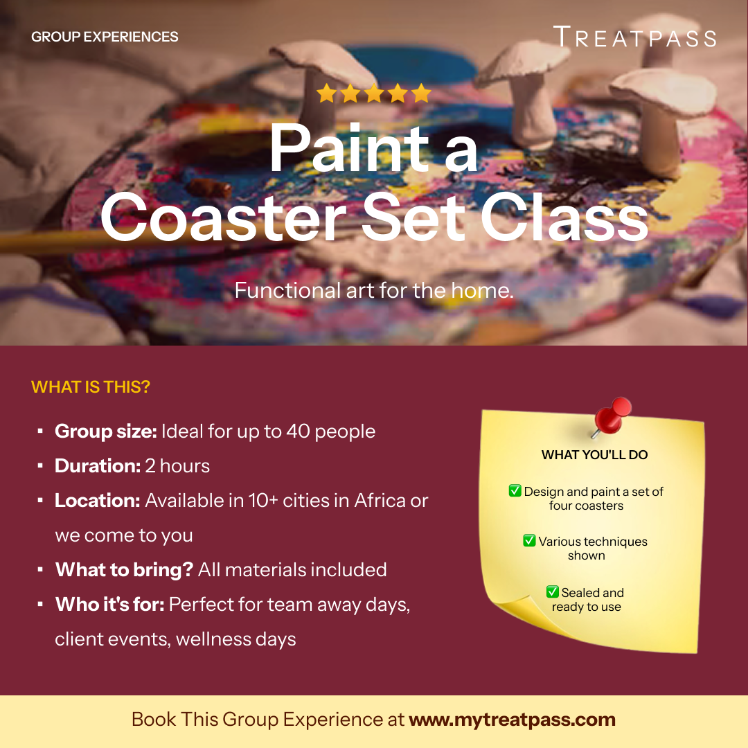 Paint a Coaster Set – Group Experience