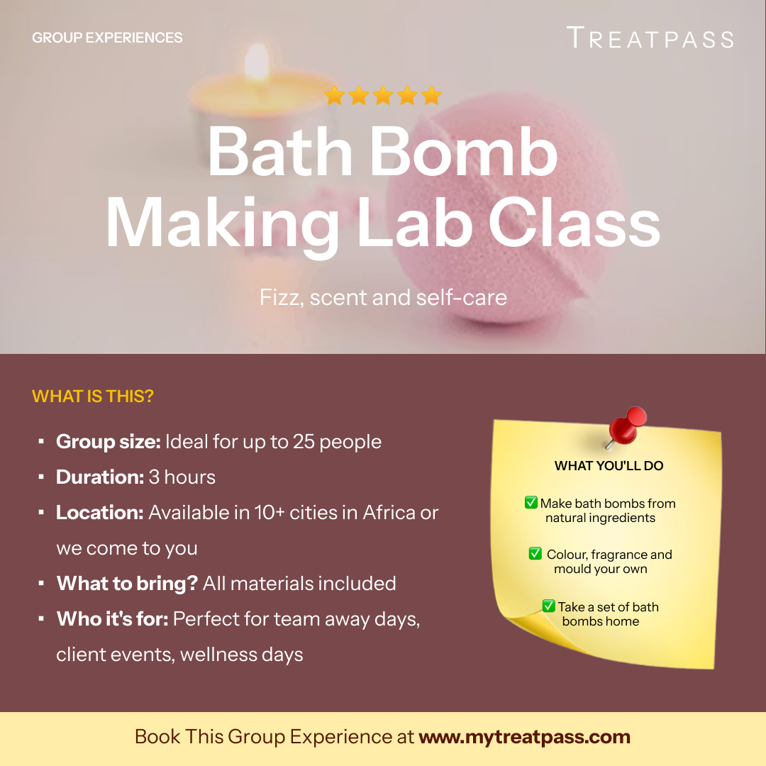 Bath Bomb Making Lab – Group Experience