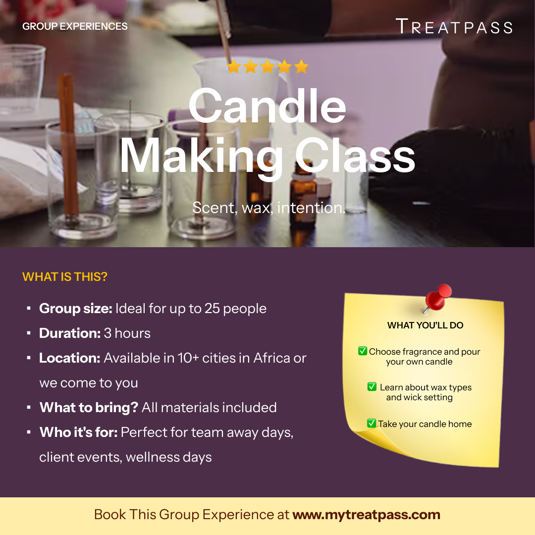 Candle Making Class – Group Experience