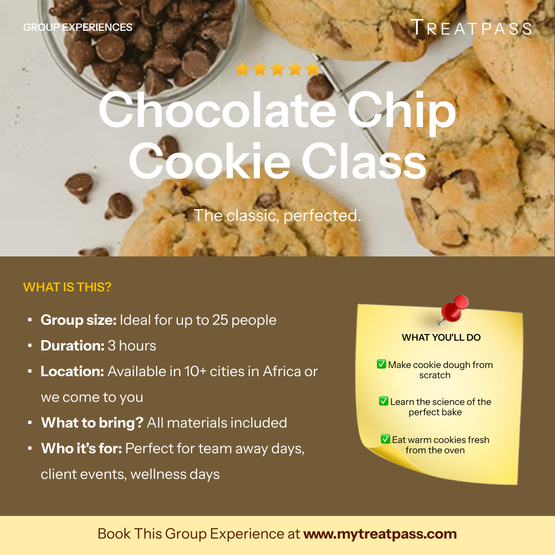 Chocolate Chip Cookie Class – Group Experience