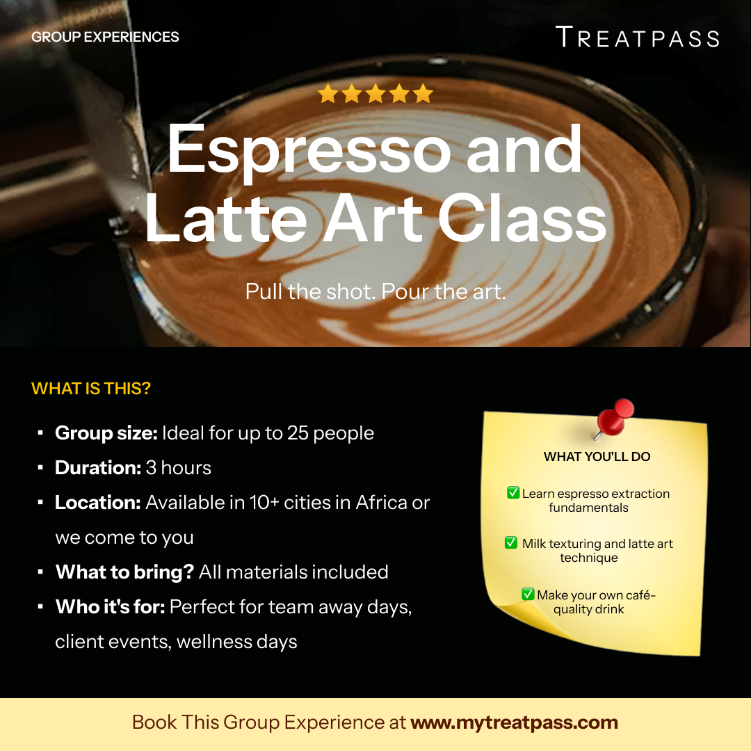 Espresso and Latte Art Class – Group Experience
