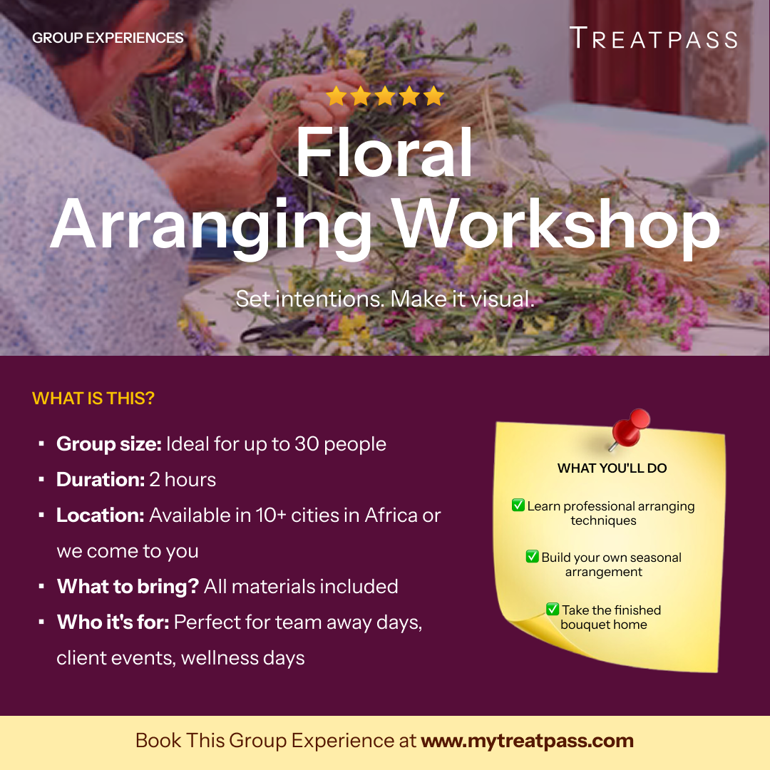 Floral Arranging Workshop – Group Experience