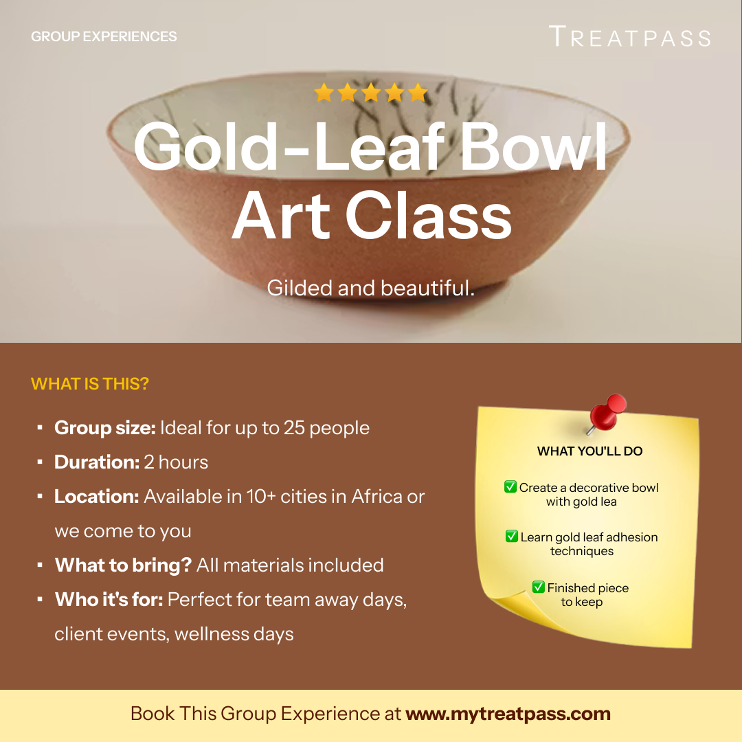 Gold-Leaf Bowl Art Class – Group Experience