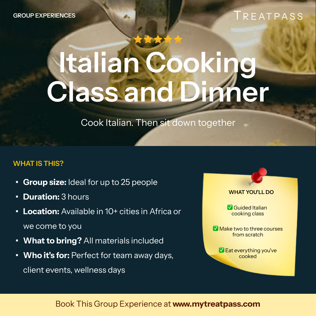 Italian Cooking Class and Dinner – Group Experience