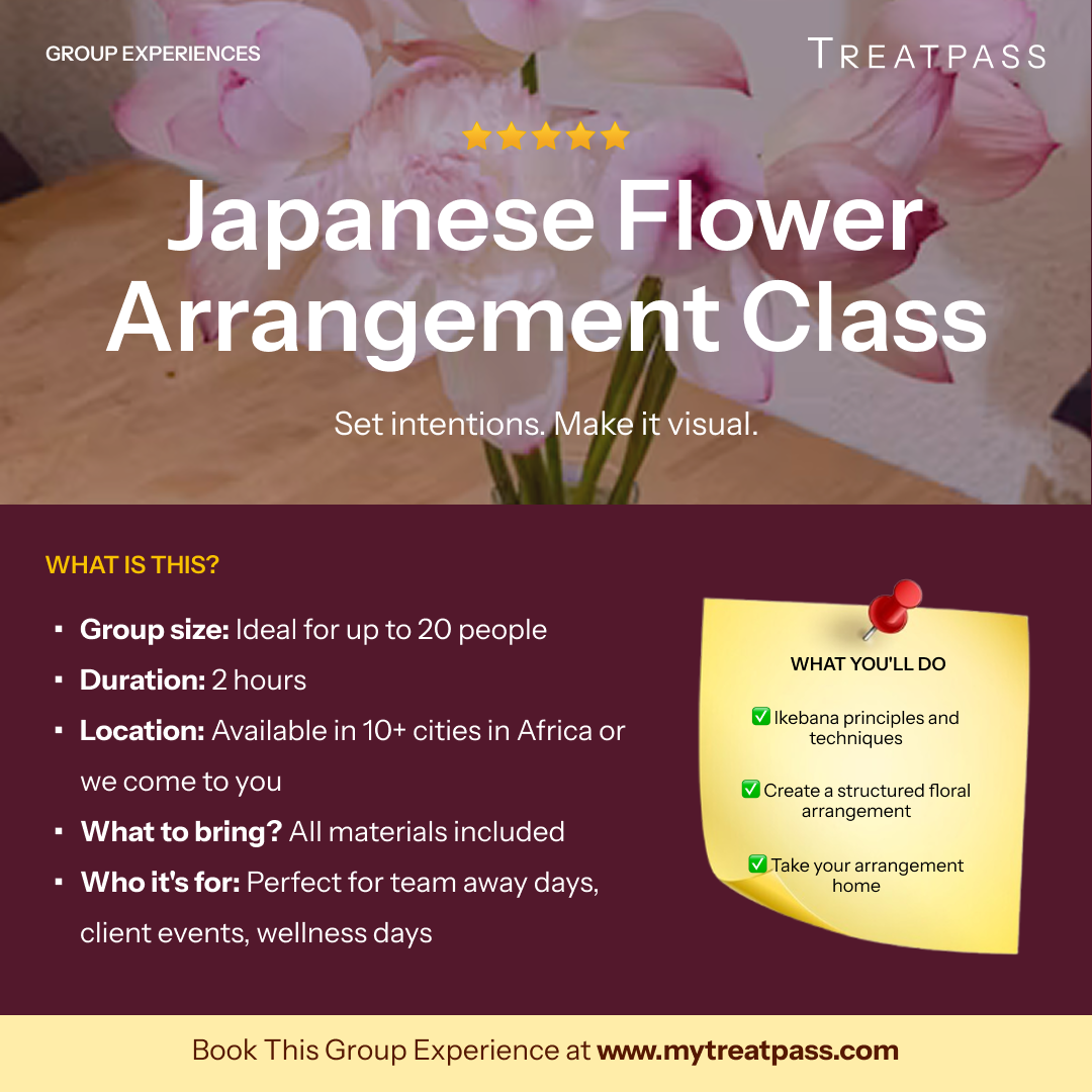 Japanese Flower Arrangement Class – Group Experience