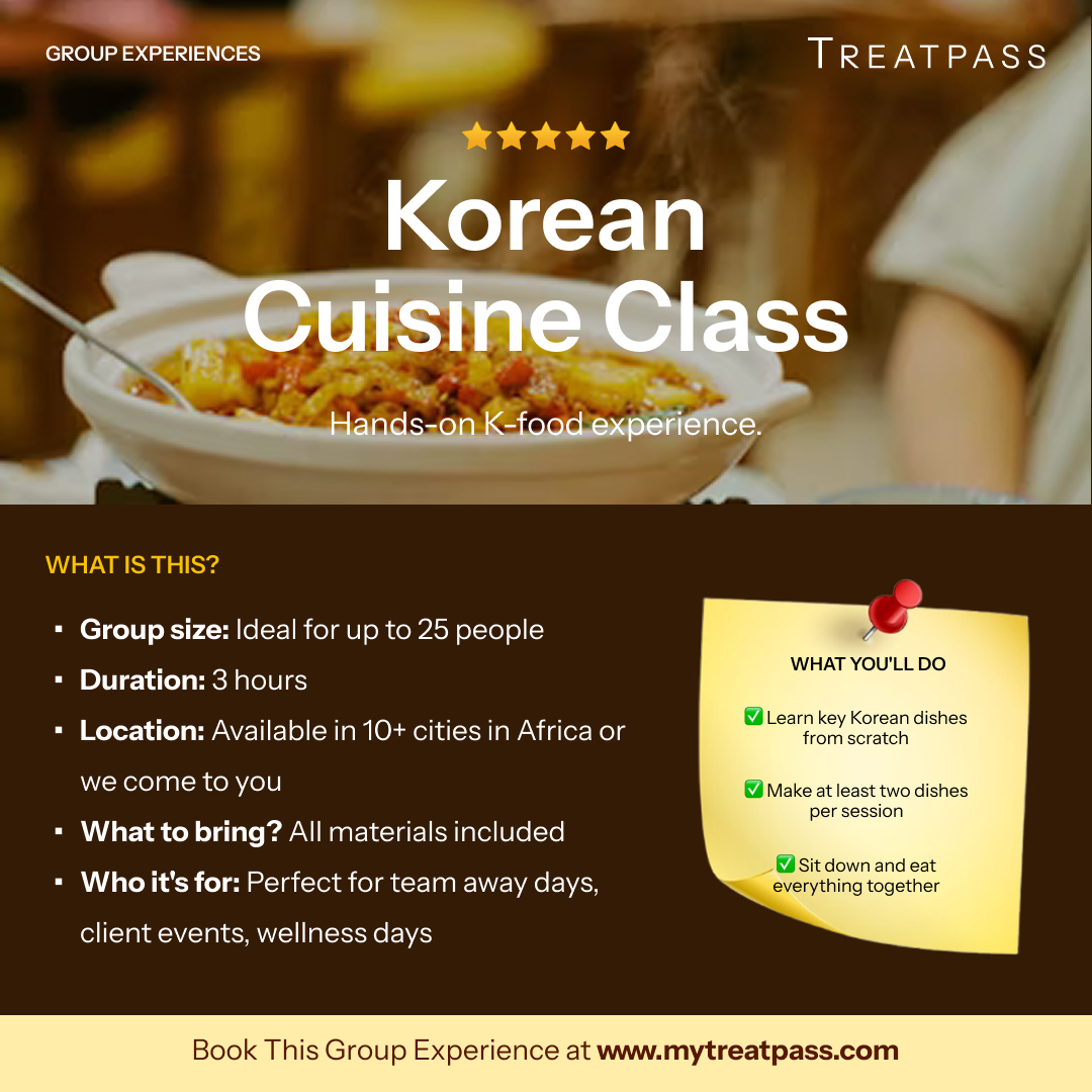 Korean Cuisine Class – Group Experience