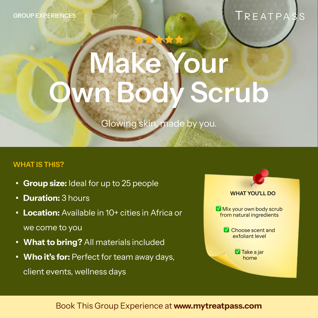 Make Your Own Body Scrub – Group Experience