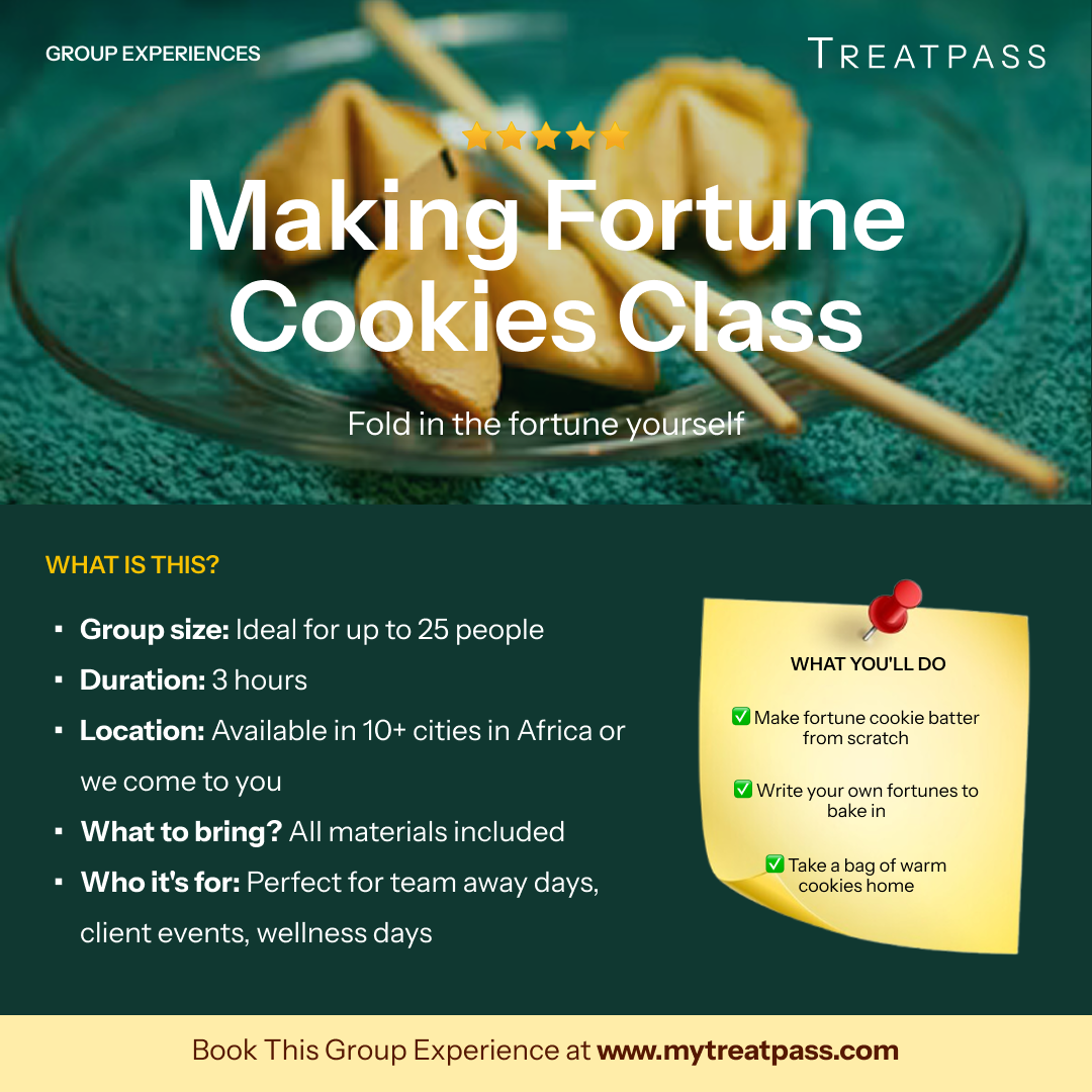 Making Fortune Cookies Class – Group Experience