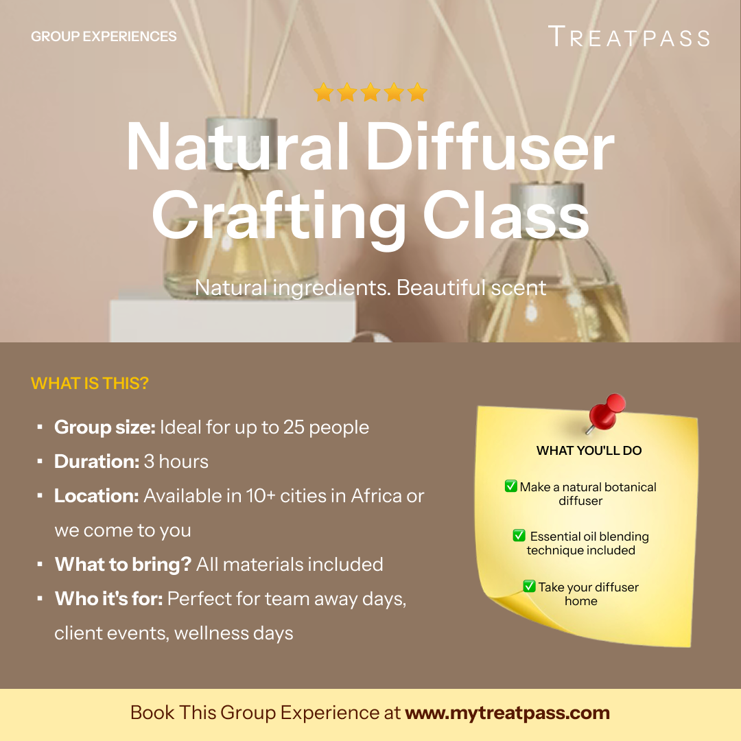 Natural Diffuser Crafting Class – Group Experience