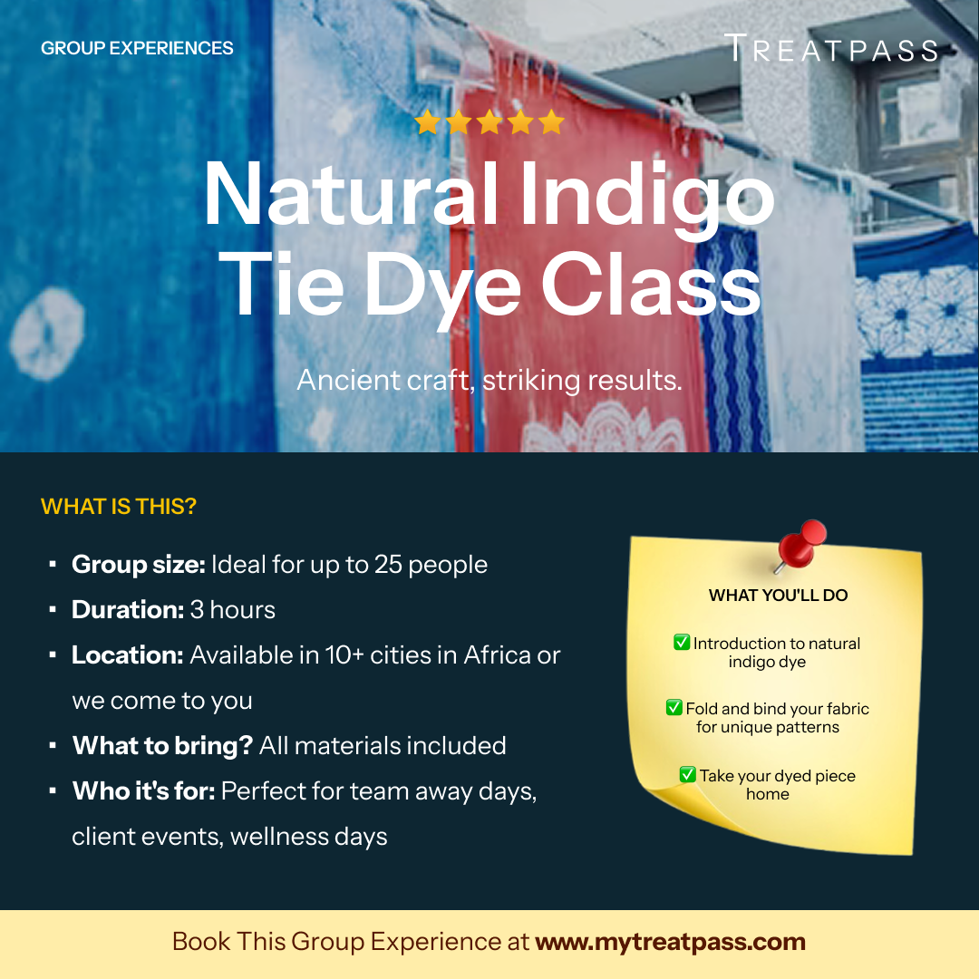 Natural Indigo Tie Dye Class – Group Experience