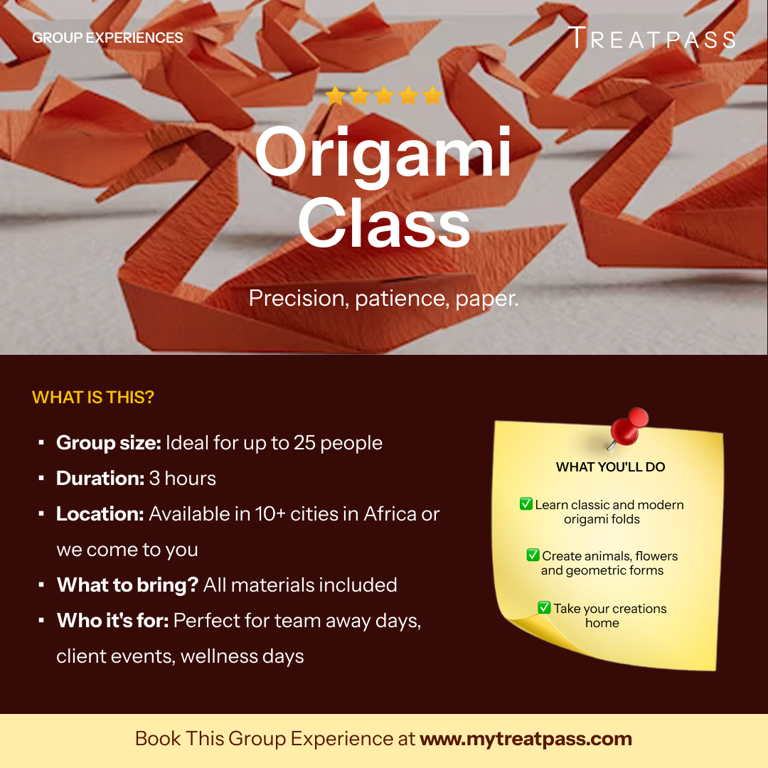 Origami Class – Group Experience