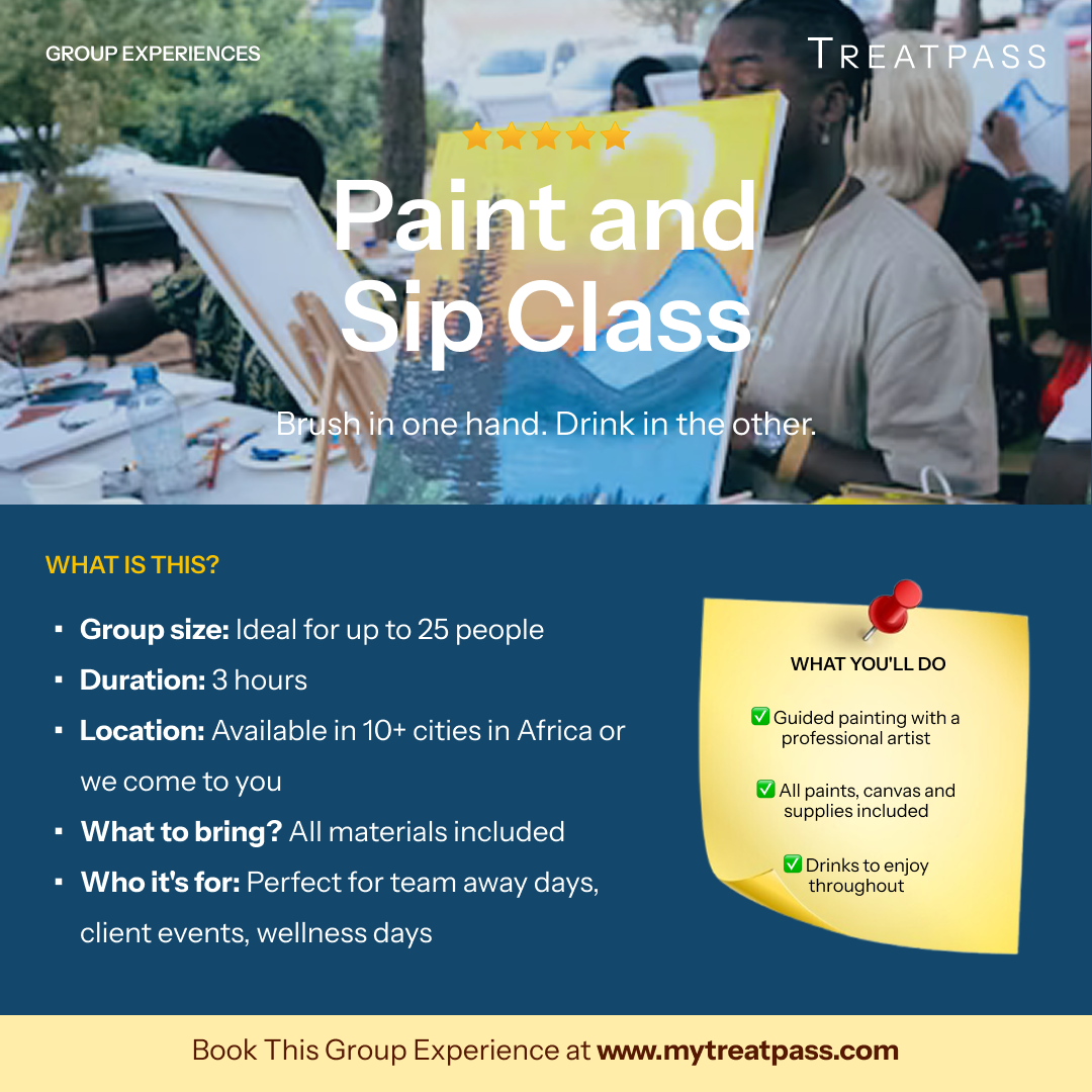 Paint and Sip Class – Group Experience