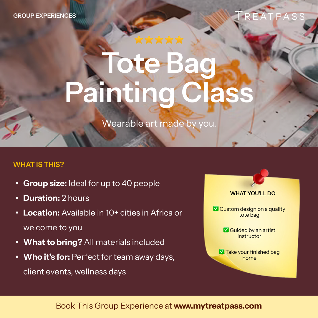 Tote Bag Painting Class – Group Experience