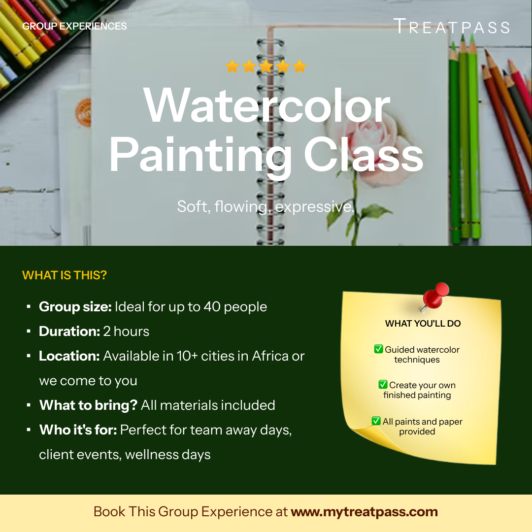 Watercolor Painting Class – Group Experience