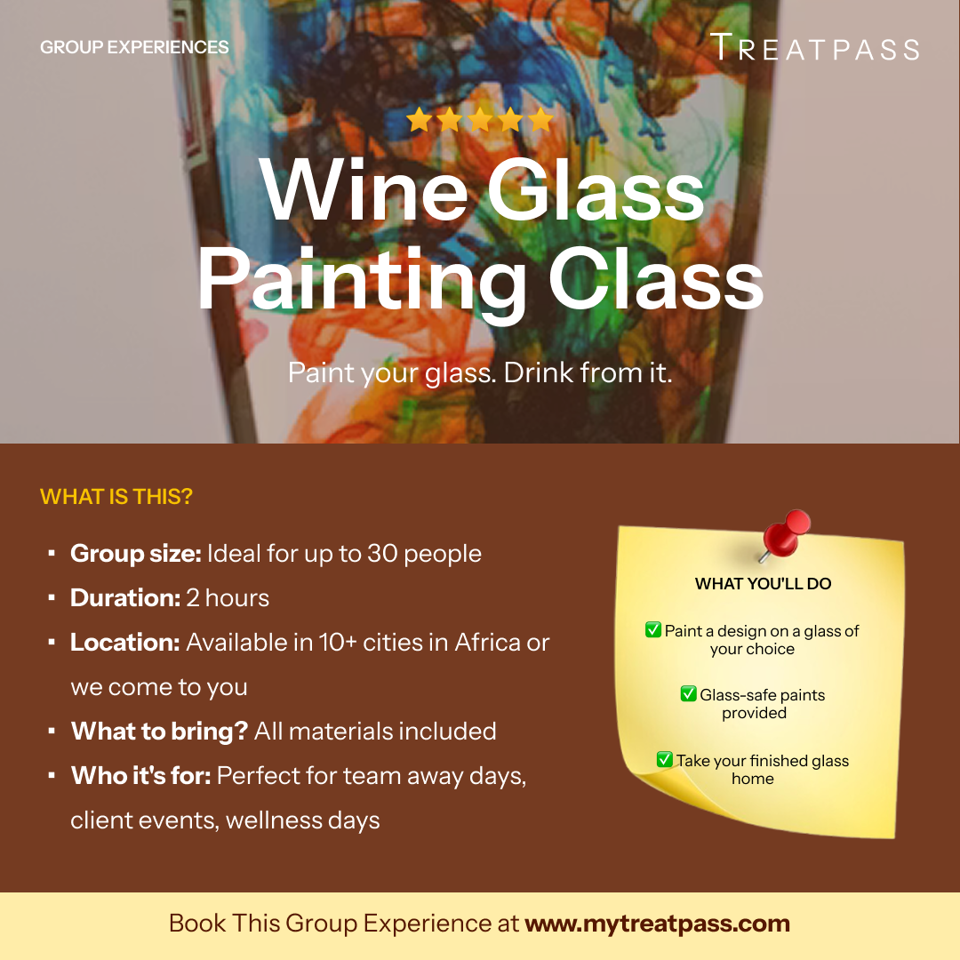 Wine Glass Painting Class – Group Experience