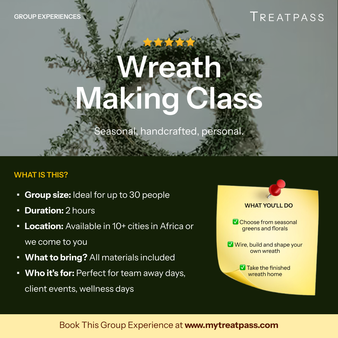 Wreath Making Class – Group Experience